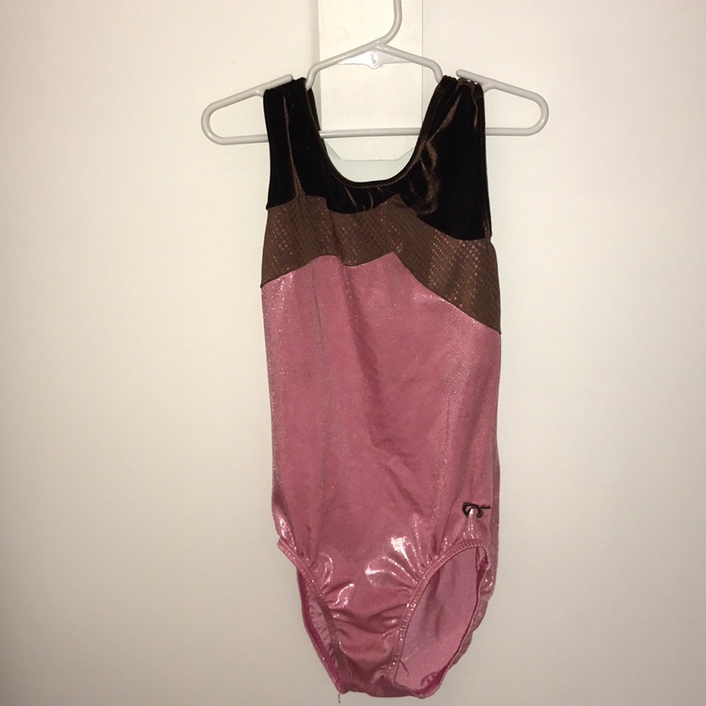 gk pink and brown gymnastics/dance leo